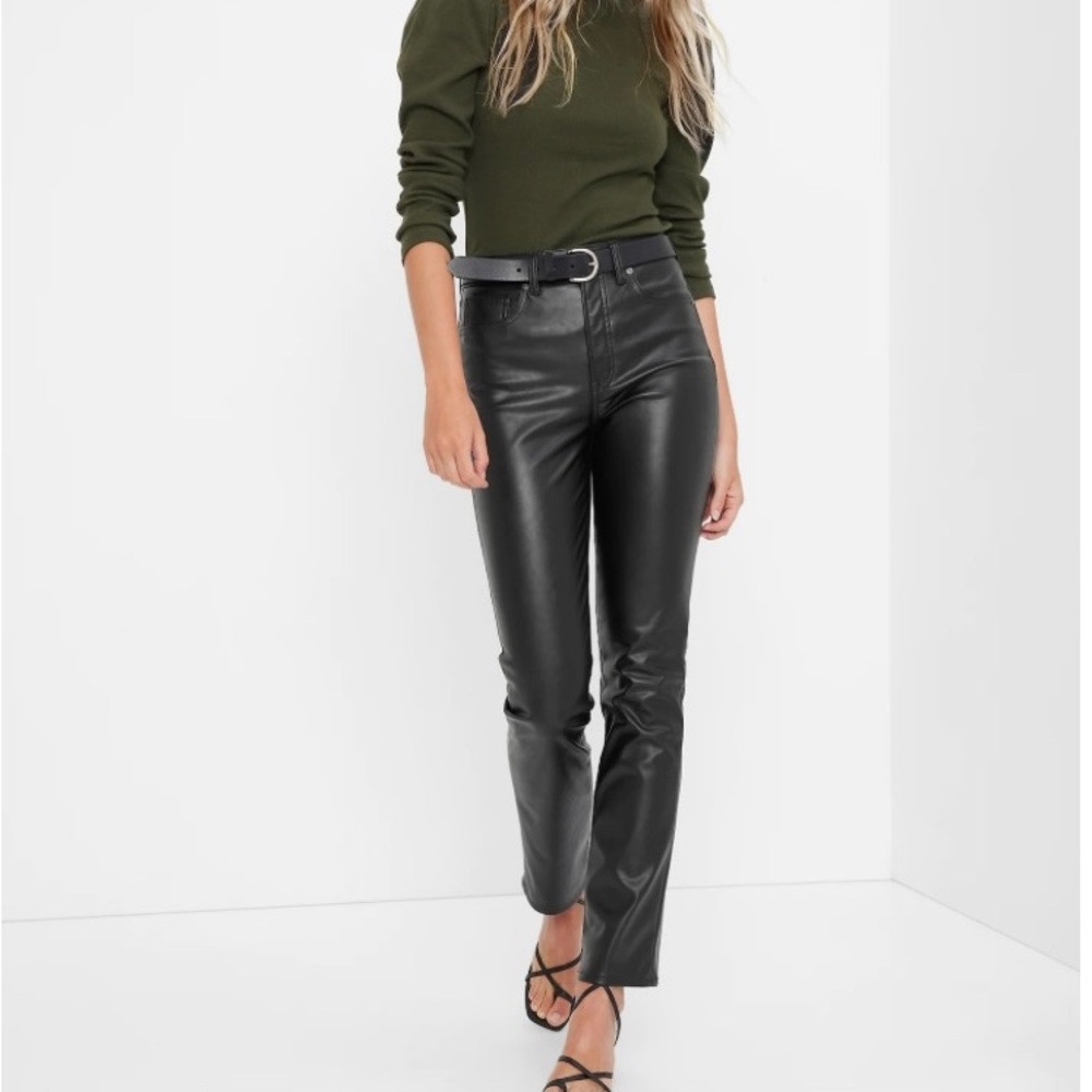 Women’s faux leather vintage Fap pants